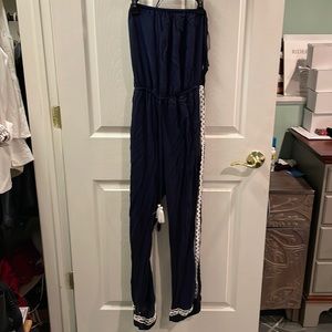 Navy Jumpsuit- Strapless. Size: Medium